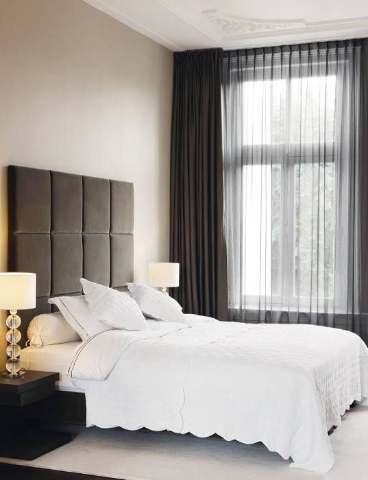 Slaapkamer met hoofdsteun. Slaapkamer met hoofdsteun.