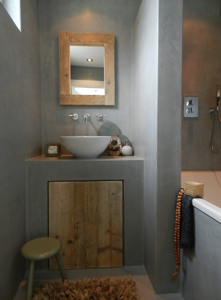 Stoer En Sfeervol: Badkamer Betonlook Hout